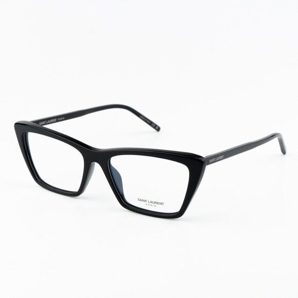 Saint Laurent Accessories - NEW Saint Laurent SL737 Mica Thin OPT 001 Black Cat Eye Unisex Eyeglasses